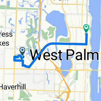 2600 N Military Trail, West Palm Beach to 2025 N Dixie Hwy, West Palm Beach