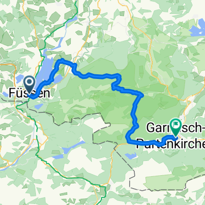 Füssen - Brunnenkopfhütte - Garmisch