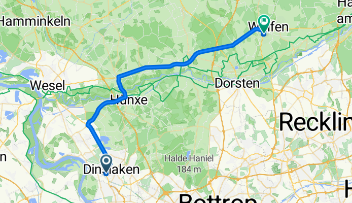 In der Donk 2, Dinslaken nach Ubierweg 6, Dorsten