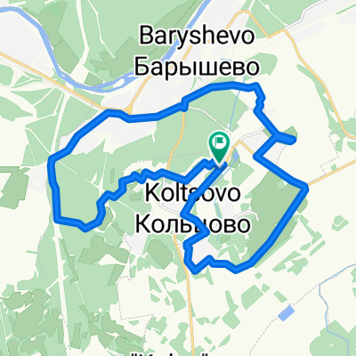 От улица Кольцово поселок 36 к.1 до улица Кольцово поселок 36