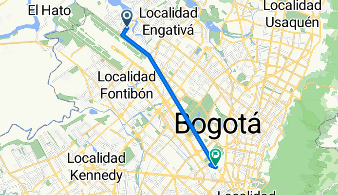 De Carrera 112 68a11, Bogotá a Calle 25f #36-73 a 36-27, Bogotá
