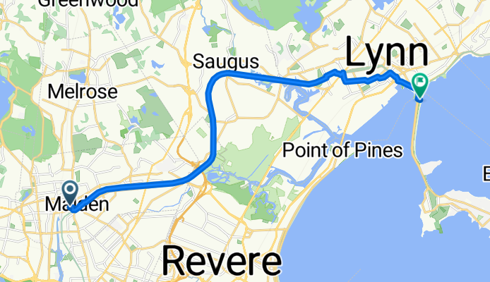 185 Centre St, Malden to 4 Nahant Rd, Nahant