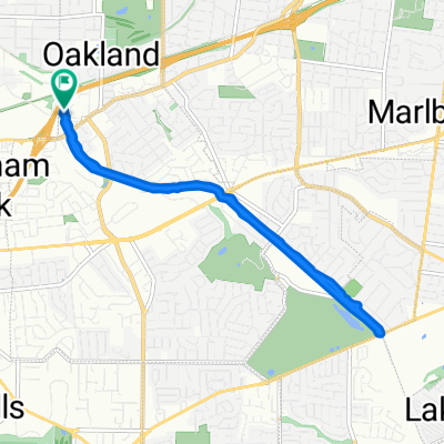Grant's Trail, Oakland to Grant's Trail, Oakland