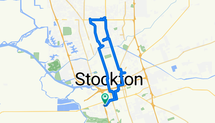 Route from French Camp Turnpike 1625, Stockton