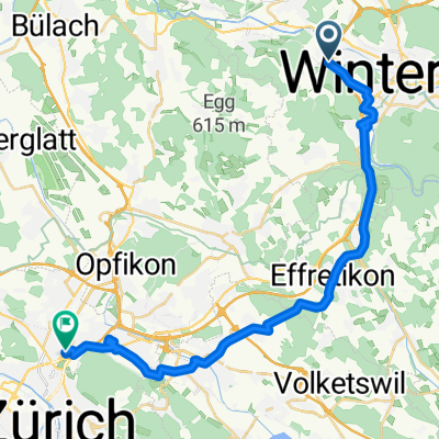 Wieshofstrasse 103, Winterthur nach Schaffhauserstrasse 228, Zürich