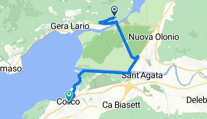 Via Prati Meriggi 2–8, Prati Meriggi nach Via Nazionale 17, Colico