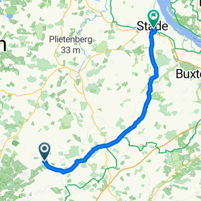 Am Schiffgraben 15–18, Worpswede nach Am Güterbahnhof 6, Stade
