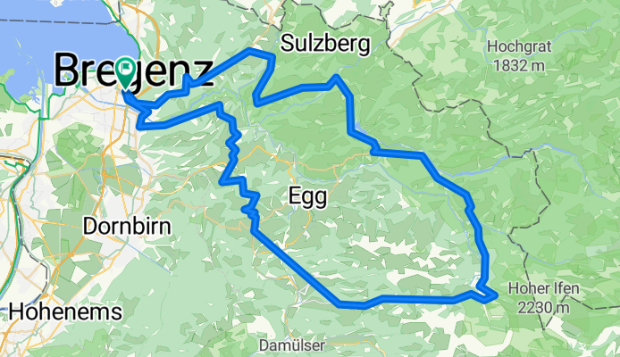 Bregenz - Doren - Hittisau - Bizau - Lorena - Buch - Bregenz