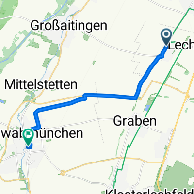 Hauptstraße 37, Kleinaitingen nach Jahnstraße 4, Schwabmünchen
