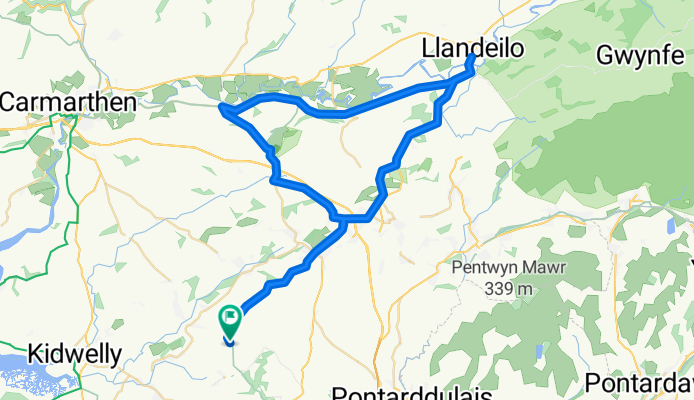 B4309, Cynheidre, Llanelli to B4309, Cynheidre, Llanelli