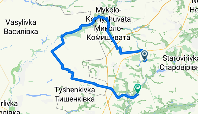 От Нововодолажский район до станция Берестовеньки