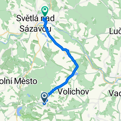 Lipnice nad Sázavou to Příseka