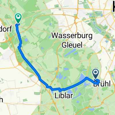 Zufahrt zur Bahn in Horrem auf meinem Weg zur Arbeit nach Aachen