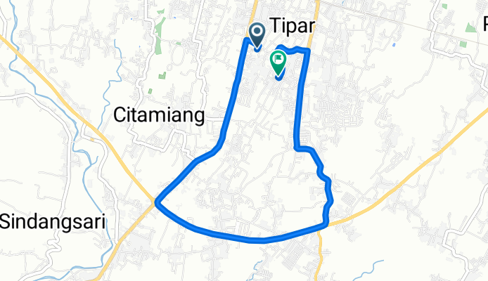 Gang Haji Jayadi 23, Kecamatan Citamiang to Jalan Pramuka II, Kecamatan Citamiang