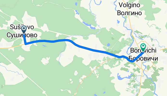 От 49К-0250 до площадь Володарского 34, Боровичи
