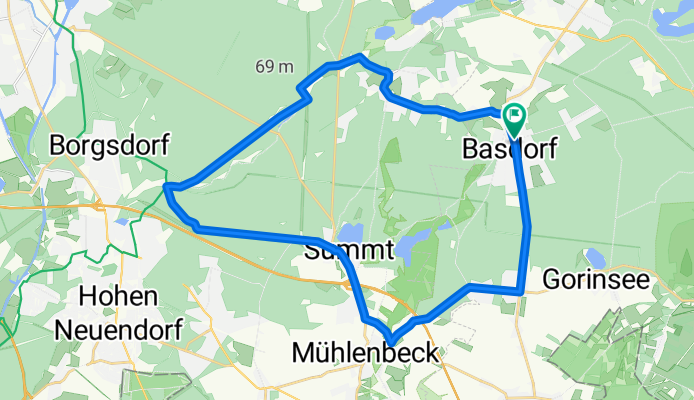 Basdorf-Zühlsdorf-Briese-Summt-Basdorf