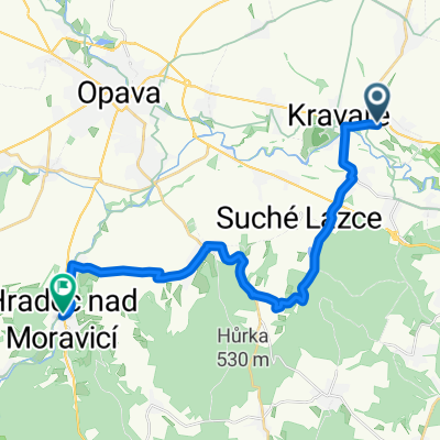 Trasa Kravaře-Hradec Nad Moravici silnicka