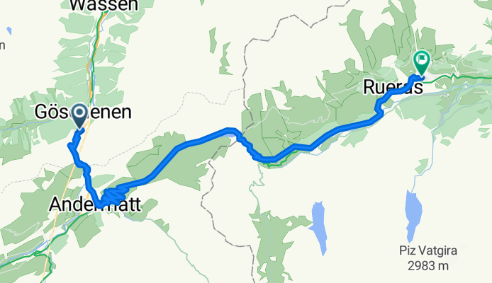 Göschenen-Oberalpass-Sedrun