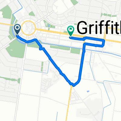 Route to 252-254 Banna Avenue, Griffith