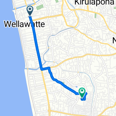 Colombo - Galle Main Road to Piyarathanarama Place 24a, Colombo