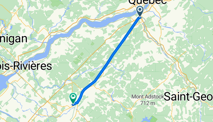2357 Route 116, Lévis to 4 Rue Manon, Victoriaville