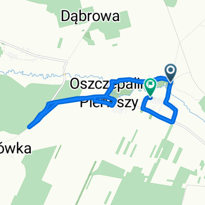 Oszczepalin Drugi, Wojcieszków do Oszczepalin Drugi 66, Wojcieszków