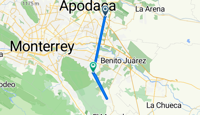 Ruta a Calle San Felipe de Jesús 617, Juárez