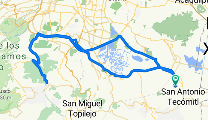Ruta desde Cerrada Segunda Cerrada Toluca 4, San Juan Ixtayopan