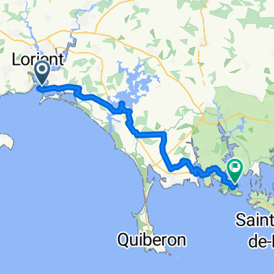 De Quai de la Pointe, Port-Louis à 5432 Place Dariorigum, Locmariaquer