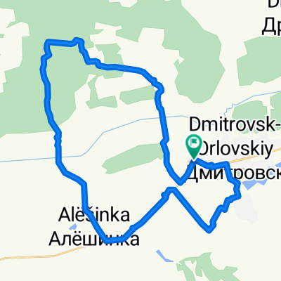 От улица Советская 7, Дмитровск-Орловский до улица Советская 7, Дмитровск-Орловский