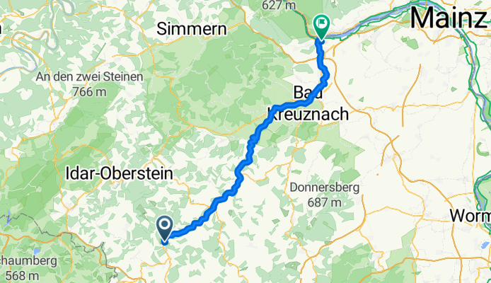 B420, Ulmet nach Im Rheinblick 14, Bingen am Rhein