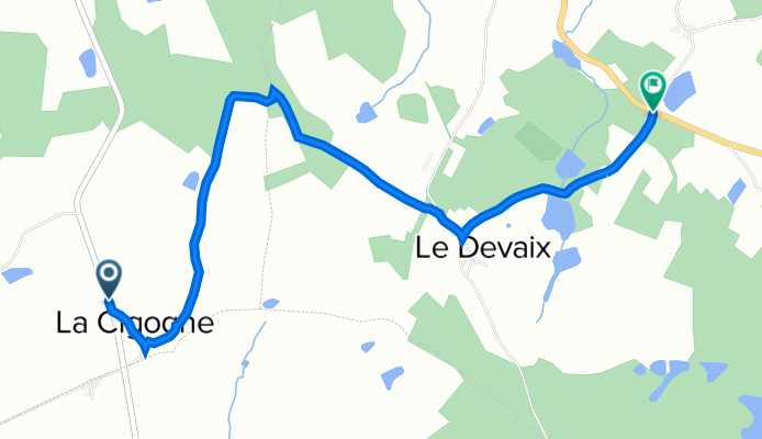 De D330 12, Saint-Christophe à D82, Montrollet