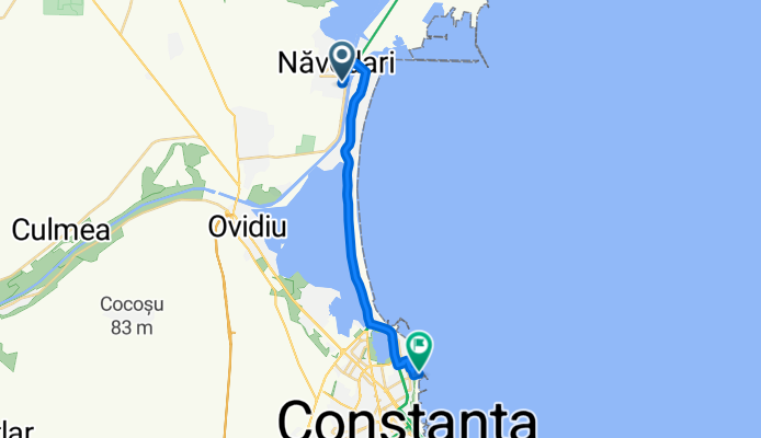 Strada Mălinului 52, Năvodari to Strada Rotterdam 13, Constanța