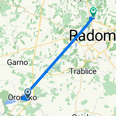 Starowiejska 63, Orońsko do Królowej Jadwigi 16E, Radom
