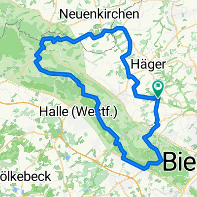 Berg- und  Talfahrt im Teutoburger Wald
