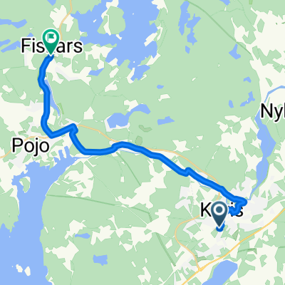 Kilantie 40, Karjaa to Fiskarsintie 22, Fiskari