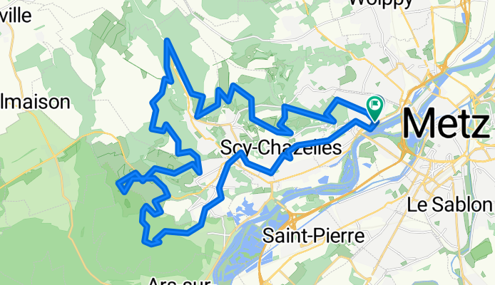 Avenue Henri II 3, Le Ban-Saint-Martin to Rue du Général de Gaulle 2, Le Ban-Saint-Martin