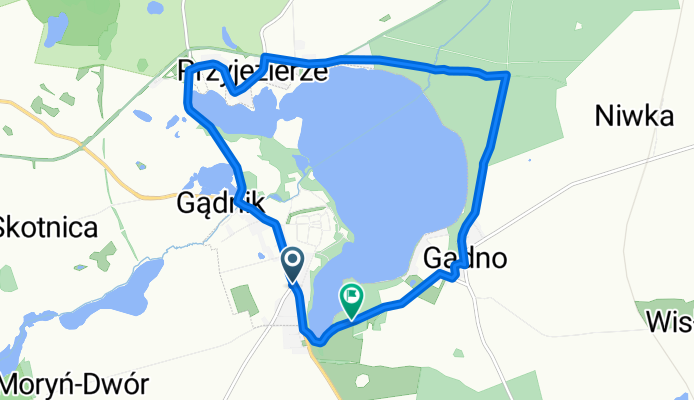 Moryn dookoła jeziora 12 km