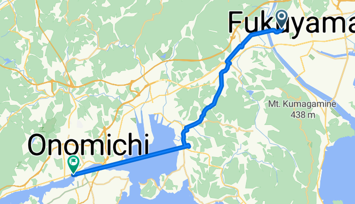 ２丁目 １, 福山市 to 尾道駅前広場 ８, 尾道市