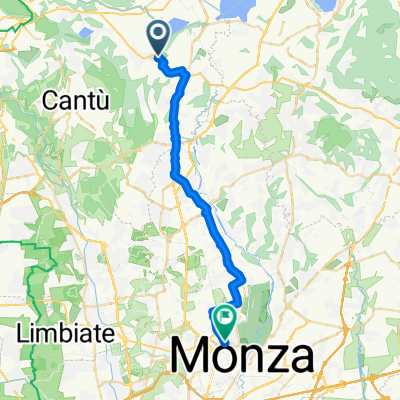Da Via Valera 3, Anzano del Parco a Via Arrigo Boito 45, Monza