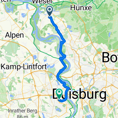 Halde Oestrum (mit Fähre Orsoy)