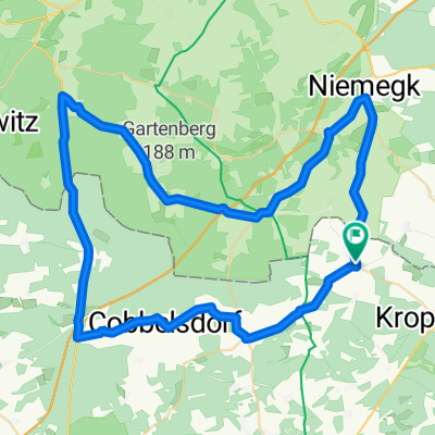 Boßdorf - Jesingerhütten - Boßdorf (65 Km)