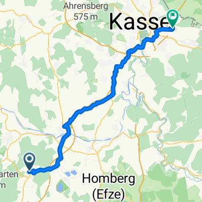 Fontanestraße 4, Bad Zwesten nach Witzenhäuser Straße 2A, Niestetal