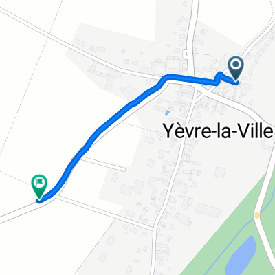 De 2 Rue du Pont Termineau, Yèvre-la-Ville à Route de Pithiviers, Yèvre-la-Ville