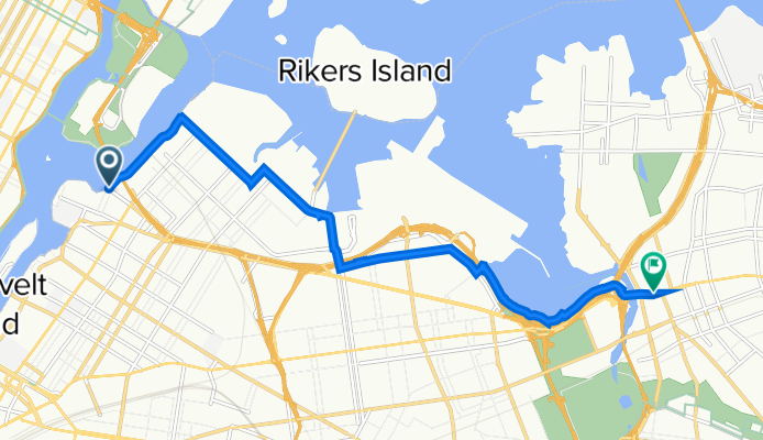 Queens north shore route West to East (Astoria Park to Flushing/Northern Blvd)