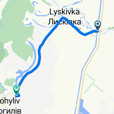 От Автошлях Т 0412 до Unnamed Road, Могилівська