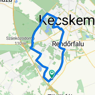 Nebáncsvirág utca 2., Kecskemét to Nebáncsvirág utca 5., Kecskemét