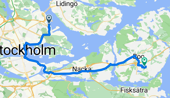 Hangövägen 35, Stockholm to Kullstigen 11, Stockholm