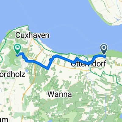 Route von Am Kanal 7–11, Otterndorf
