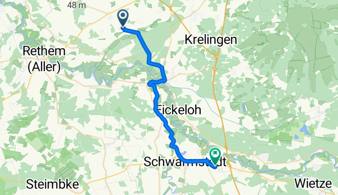 Altenboitzen 20, Walsrode nach Heideweg 2, Buchholz (Aller)